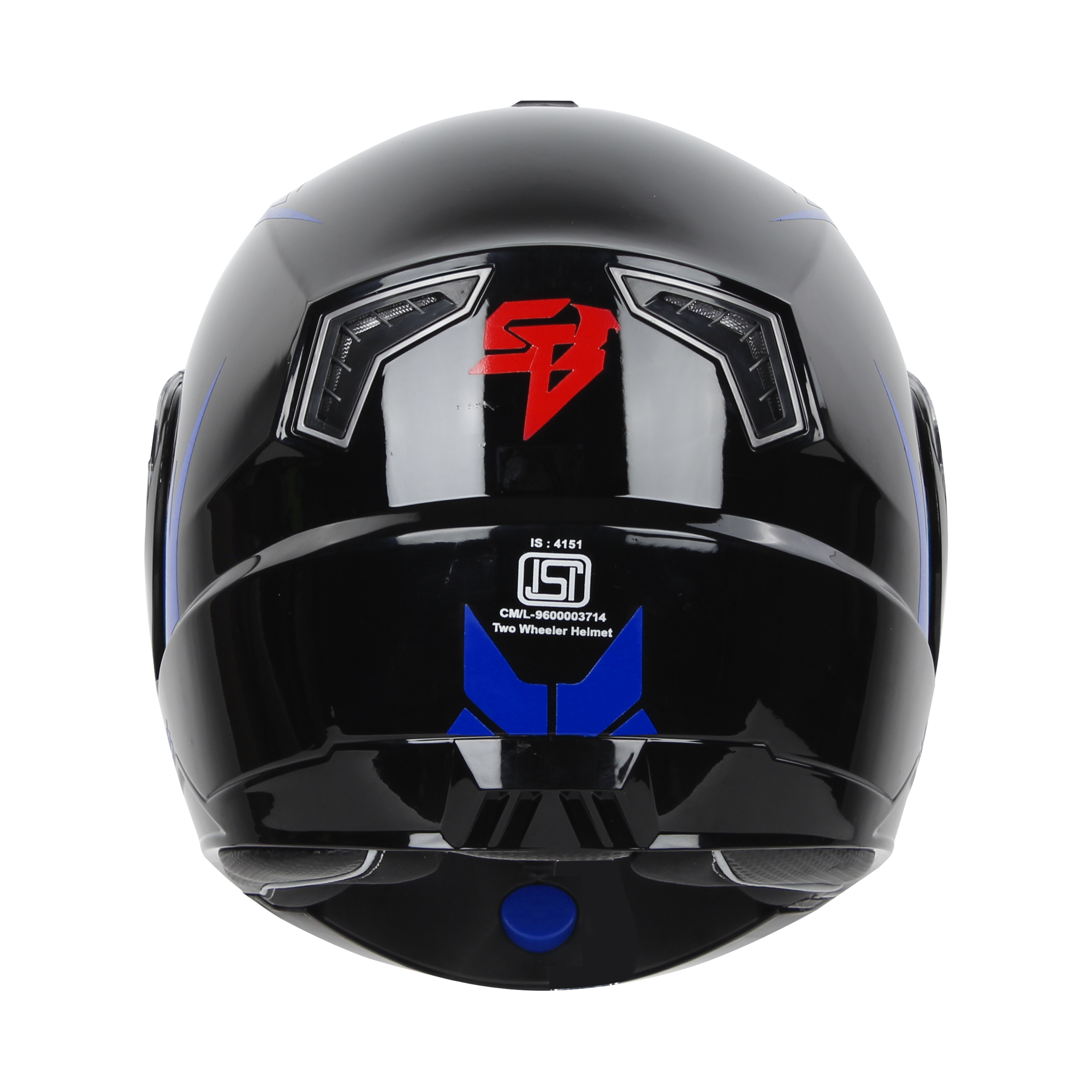 SBA-7 FLIP-UP DECAL SPARKLE MATT BLACK BLUE